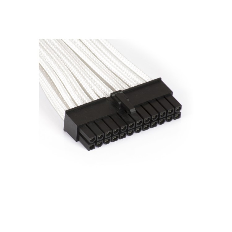 Phanteks 24-Pin ATX Cable Extension 50cm - Sleeved White