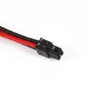 Phanteks Molex Cable Extension 50cm - Sleeved Black & Red