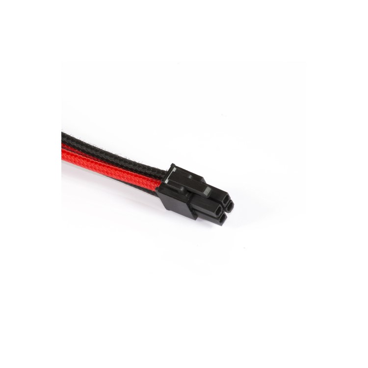 Phanteks Molex Cable Extension 50cm - Sleeved Black & Red
