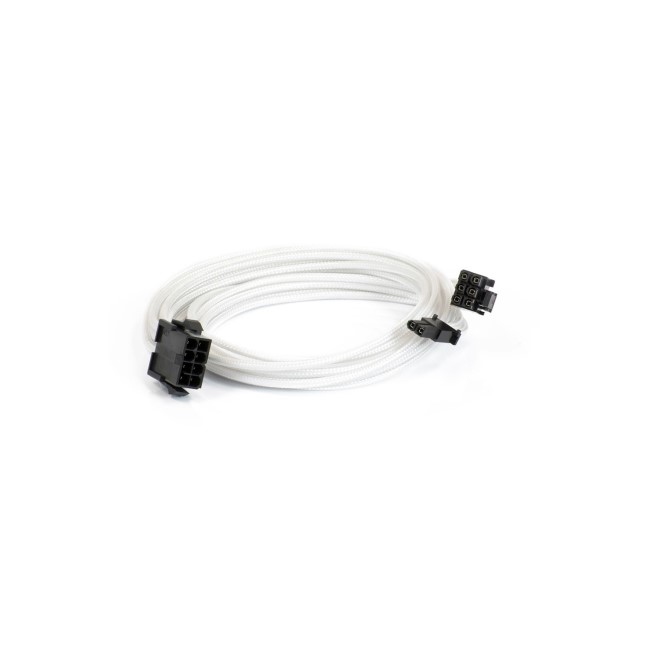 Phanteks 6+2-Pin PCIe Cable Extension 50cm - Sleeved White