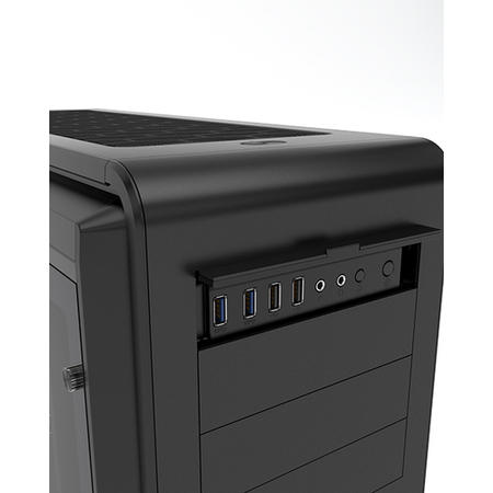 Phanteks Enthoo Luxe Glass Midi Tower Case - Gun Metal