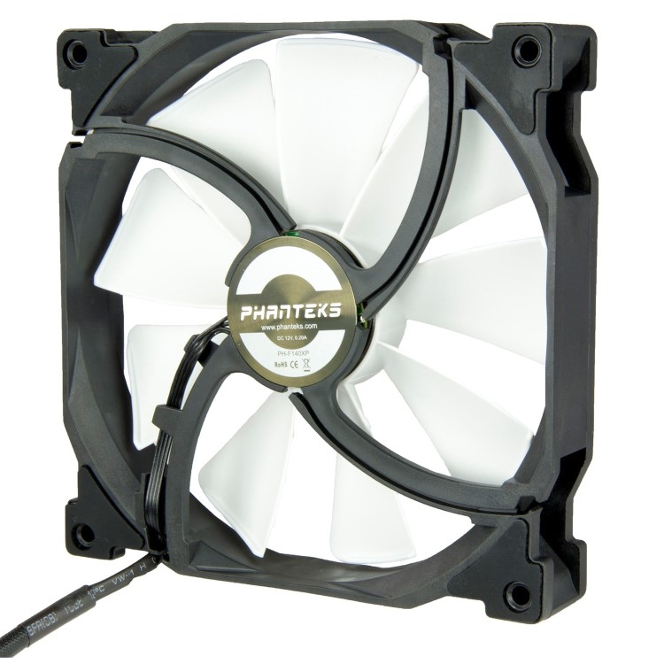 Phanteks PH-F140XP PWM 140mm Fan - Black / White