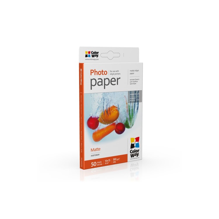 ColorWay Matte 6x4 190gms Photo Paper 50 Sheets