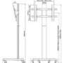 PMV TV Trolley Stand - up to 55 Inch