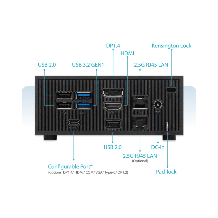ASUS PN42 Intel N100 Mini Barebone PC