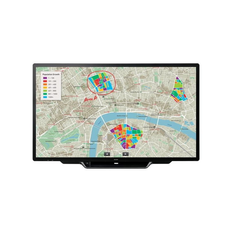 Sharp PN80TH5 80" 4K UHD 24/7 Operation Interactive Display