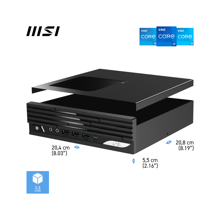MSI Pro DP21 14M SFF Intel Core i5 14400 16GB RAM 512GB SSD Windows 11 Pro Mini PC