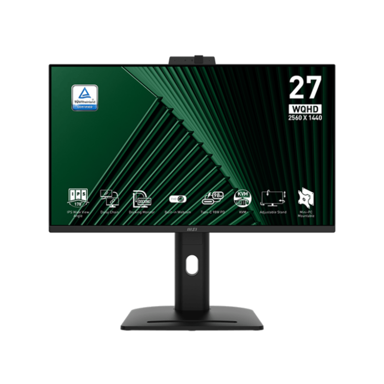 MSI PRO MP275QPDG 27" IPS WQHD 100Hz USB-C Docking Monitor