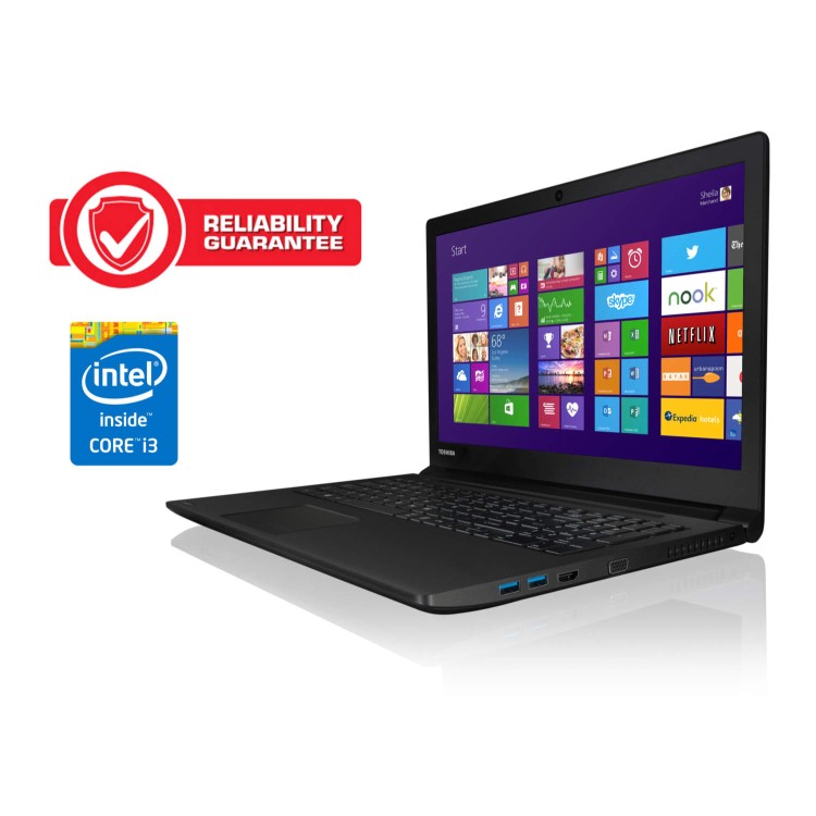 Toshiba Satellite Pro R50-B-12W Core i3-4005U 4GB 500GB Windows 7/8 Professional Laptop