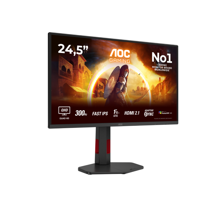 AOC G4 Q25G4SR 25" Fast IPS QHD 300Hz 0.3ms Gaming Monitor