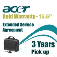 Acer Gold Traveller Bundle - 3 Years Carry-In Extended Service Agreement with 15.6" Bag and Mouse
