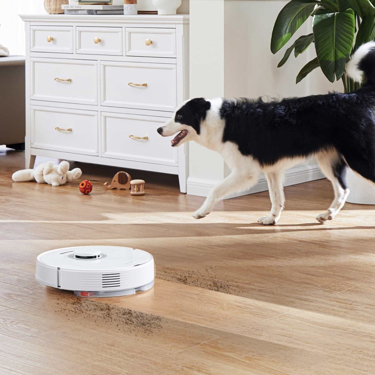 Roborock Q7Max+ Robot Vacuum Cleaner with Self-Emptying Station - White