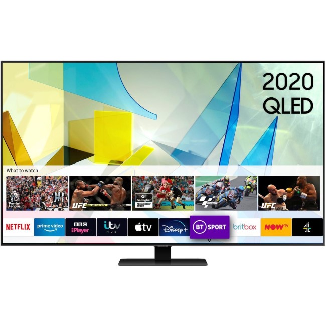 Samsung QE65Q80TATXXU 65" 4K Ultra HD HDR10+ Smart QLED TV with Bixby Alexa and Google Assistant
