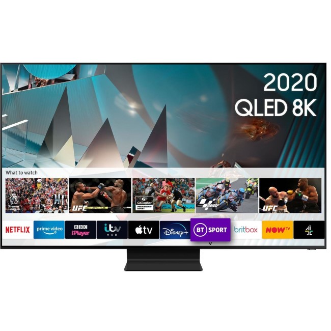 Samsung QE82Q800TATXXU 82" 8K Ultra Sharp HD HDR10+ Smart QLED TV with Bixby Alexa and Google Assistant