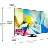 Refurbished Samsung 65&quot; 4K with Quantum HDR 1500 QLED Freesat HD Smart TV