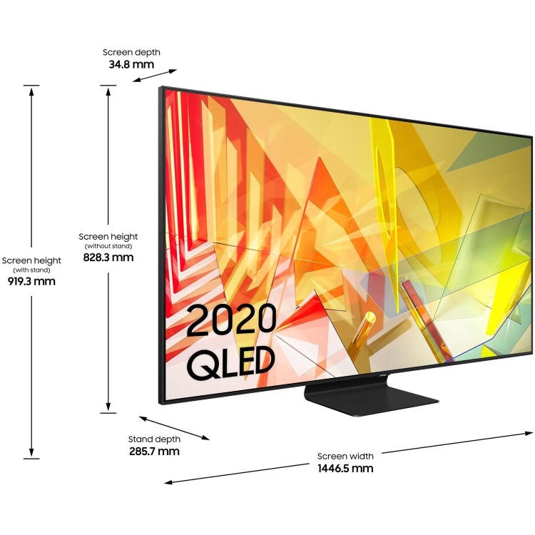 Samsung QE65Q90TATXXU 65" 4K Ultra HD Smart QLED TV with Bixby Alexa and Google Assistant