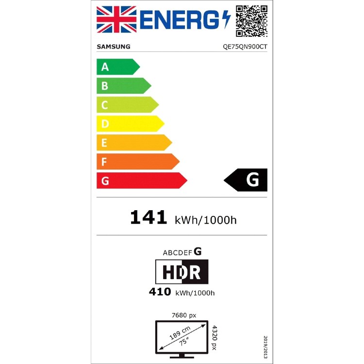 Samsung Neo QN900 75 inch QLED 8K HDR Smart TV