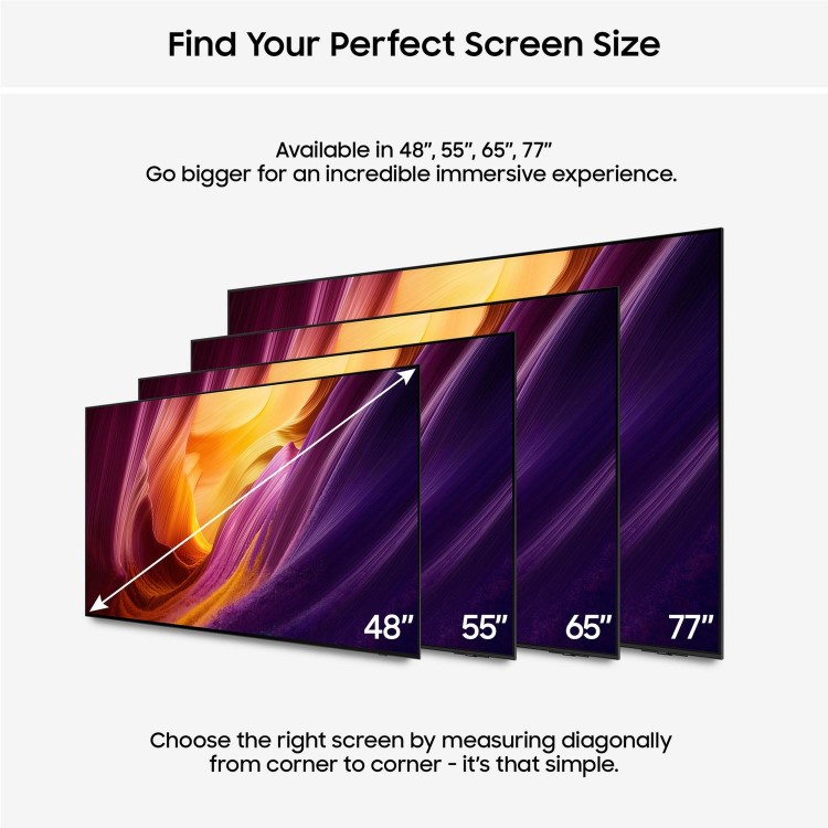 Samsung QE77S95HFTXXU 77" OLED 4K Smart TV – Samsung S95H Ultra HD HDR TV with OLED HDR Pro Dolby Atmos Infinity One Design & 165Hz Gaming