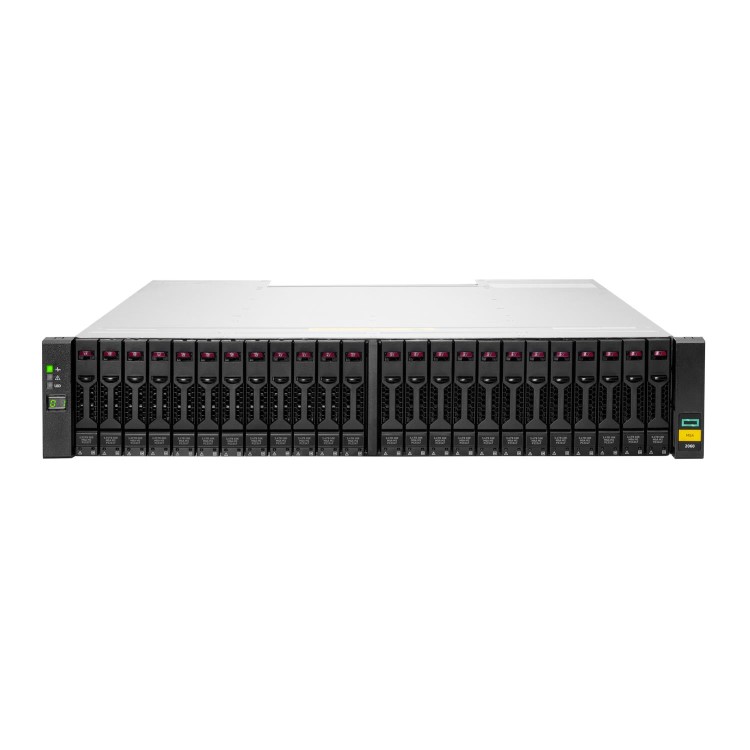 HPE Modular Smart Array 2060 10GbE iSCSI SFF Storage - Hard drive array - 0 TB - 24 bays SAS-3 - iSCSI 25 GbE external - rack-mountable - 2U