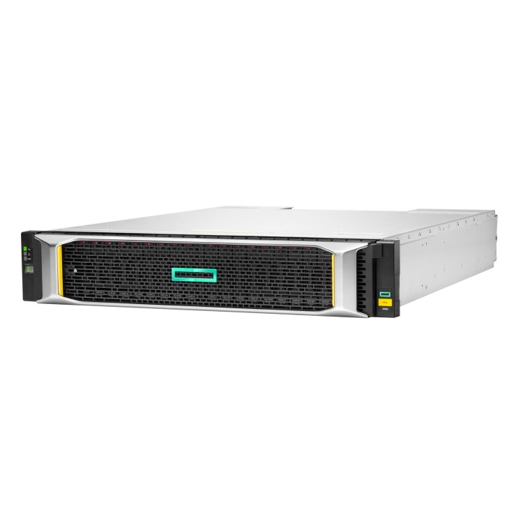 HPE Modular Smart Array 2060 10GbE iSCSI SFF Storage - Hard drive array - 0 TB - 24 bays SAS-3 - iSCSI 25 GbE external - rack-mountable - 2U