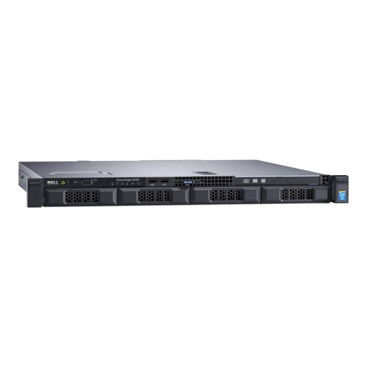 Dell PowerEdge R230 Core i3-6100 4GB 1TB 4x3.5 Bezel Rack Server