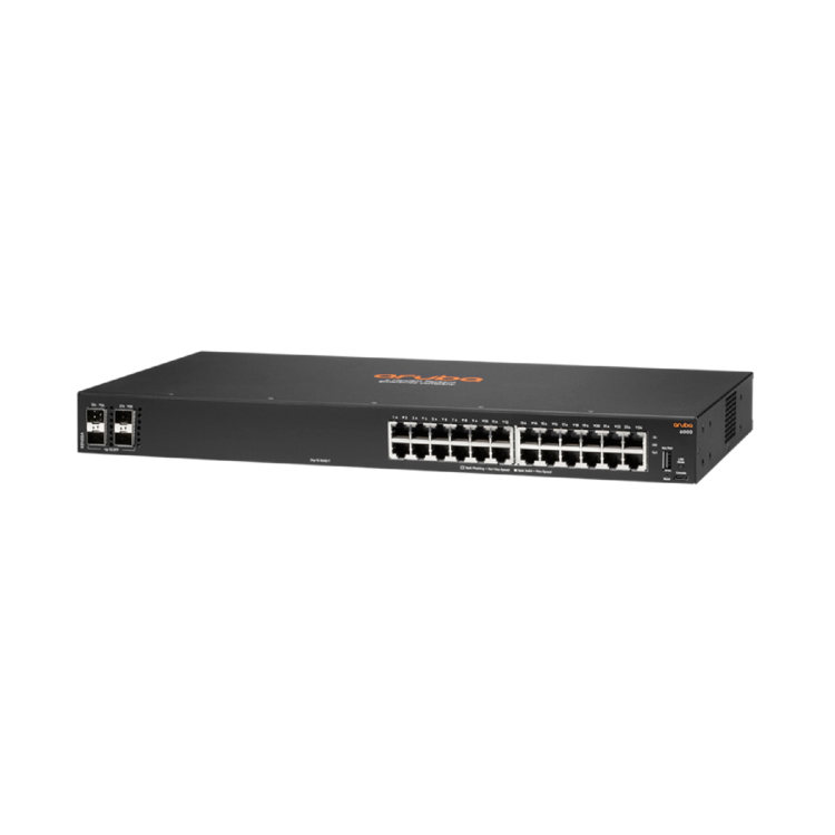 HPE Aruba 24-Port Gigabit Ethernet with SFP Non-PoE L2 Rack-mountable Managed Switch
