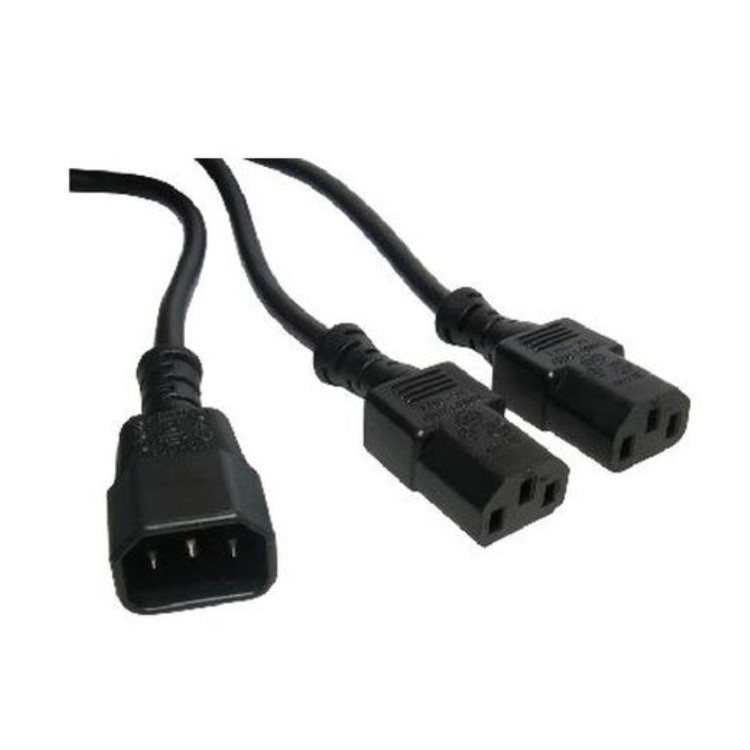 OEM 1.8 Meter C14 To 2x C13 Power Splitter Cable