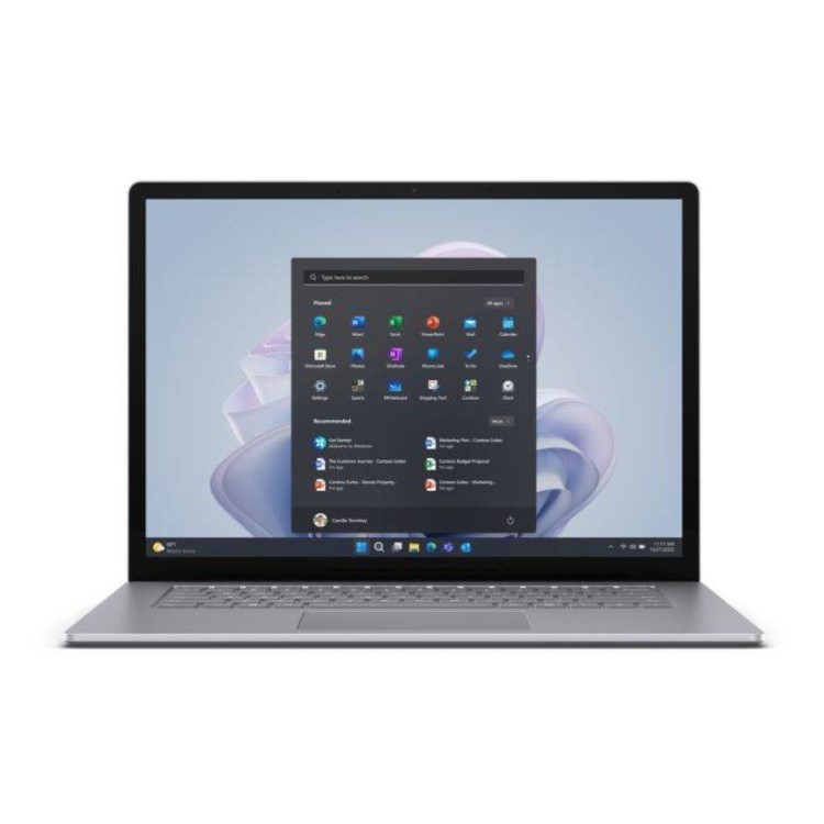 Microsoft Surface Laptop 5 Intel Core i7-1265U 8GB RAM 256GB SSD 15 Inch Windows 10 Pro Touchscreen Laptop - Platinum