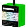 Razer PBT Keycap Set - Mercury White with Matching Coiled Cable