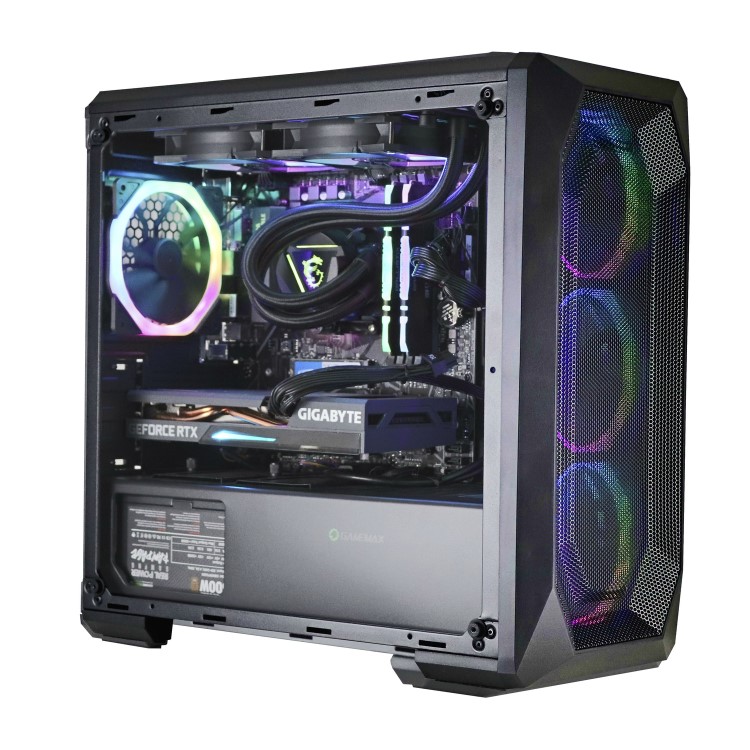 REACT Hunter AMD Ryzen 9 5900X 32GB 2TB HDD + 500GB SSD GeForce RTX 3070 Windows 10 Desktop Gaming PC