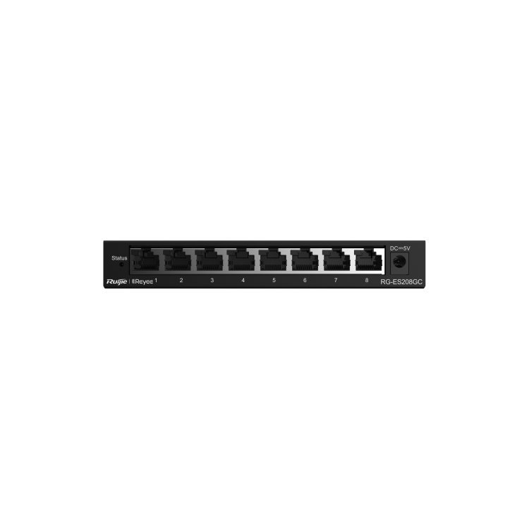 Ruijie Reyee RG-ES208GC 8-Port Gigabit Ethernet Non-PoE Wall-Mountable Smart Managed Switch