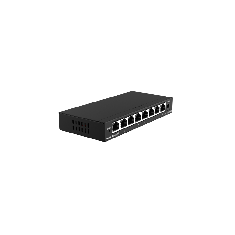 Ruijie Reyee RG-ES208GC 8-Port Gigabit Ethernet Non-PoE Wall-Mountable Smart Managed Switch
