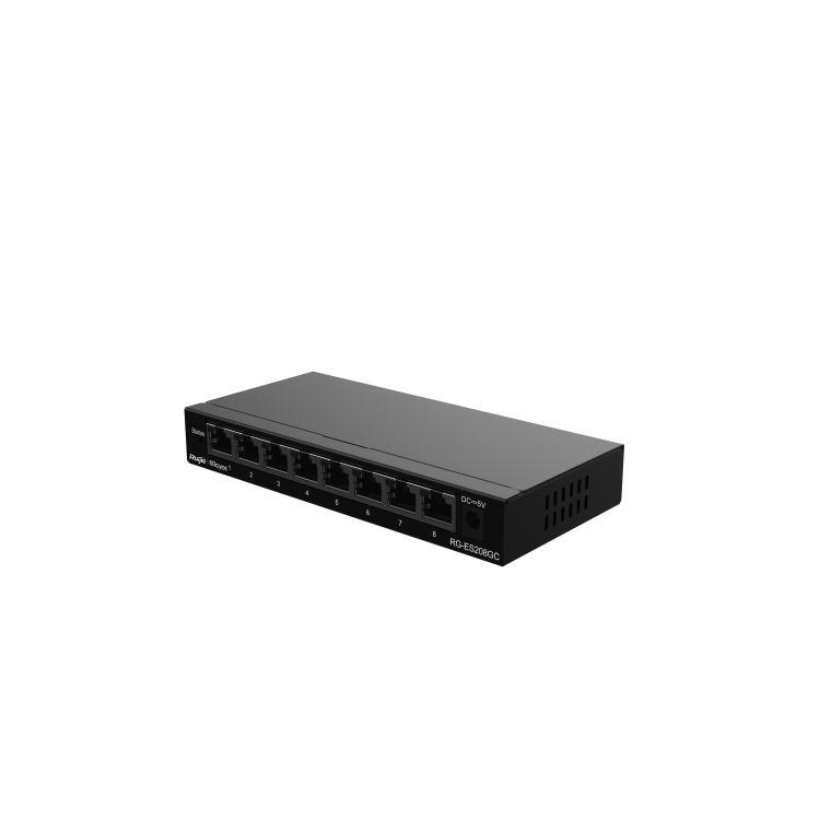 Ruijie Reyee RG-ES208GC 8-Port Gigabit Ethernet Non-PoE Wall-Mountable Smart Managed Switch