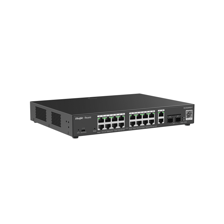 Ruijie Reyee RG-ES220GS-P 20-Port Gigabit Ethernet PoE+ Rack-Mountable Smart Managed Switch