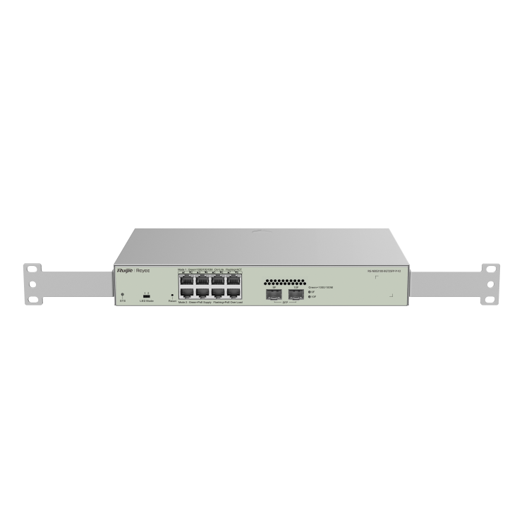 Ruijie Reyee RG-NBS3100-8GT2SFP-P-V2 8-Port Gigabit Ethernet PoE+ Rack-Mountable Smart Managed Switch