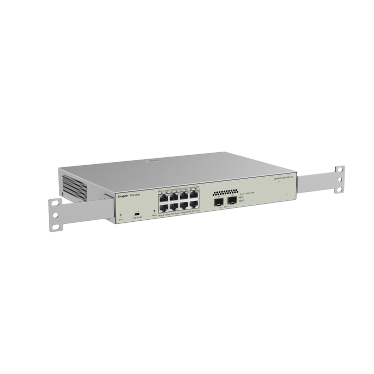 Ruijie Reyee RG-NBS3100-8GT2SFP-P-V2 8-Port Gigabit Ethernet PoE+ Rack-Mountable Smart Managed Switch