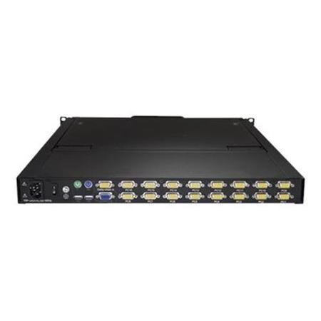 LCD - 48.26 CM 
ADD TO FAVOURITES
 EMAIL PRINT
 Startech .com 16 Port Rackmount KVM Console w/ Cables - Integrated KVM Switch w/ 19" LCD - 1U LCD KVM Drawer 50000 MTBF - USB + VGA Support - Rackmou