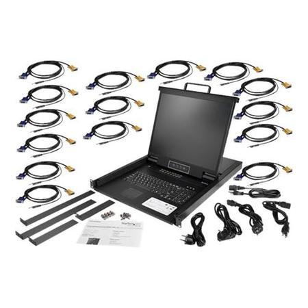 LCD - 48.26 CM 
ADD TO FAVOURITES
 EMAIL PRINT
 Startech .com 16 Port Rackmount KVM Console w/ Cables - Integrated KVM Switch w/ 19" LCD - 1U LCD KVM Drawer 50000 MTBF - USB + VGA Support - Rackmou