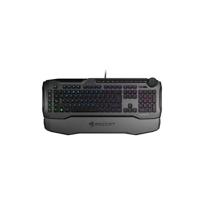 Roccat Horde AIMO Membranical RGB LED Gaming Keyboard in Grey