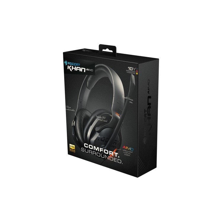 Roccat KHAN AIMO 7.1 High Res RGB Gaming Headset in Black