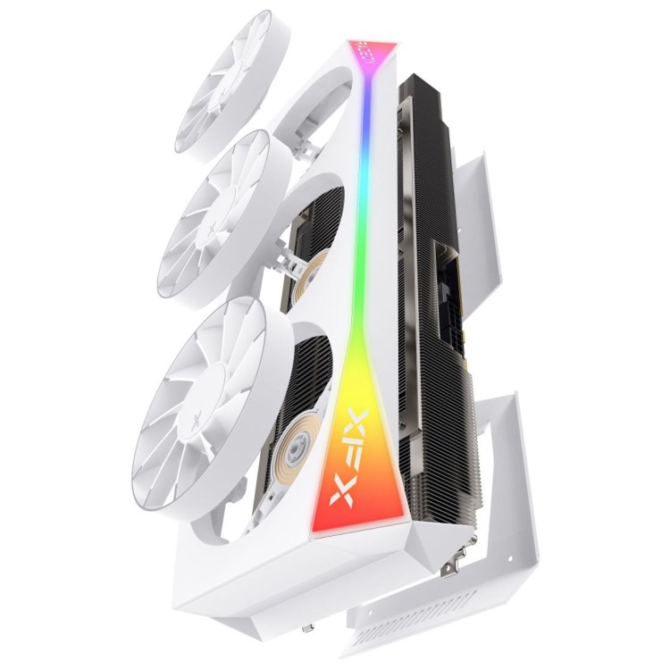 XFX Mercury AMD Radeon RX 9070XT OC White Magnetic Air Edition Graphics Card