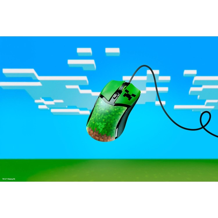 Razer Cobra Wired 8500 DPI Optical Gaming Mouse - Minecraft Edition Green