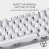 Razer Blackwidow Lite Mercury Silent Mechanical Gaming Keyboard - White