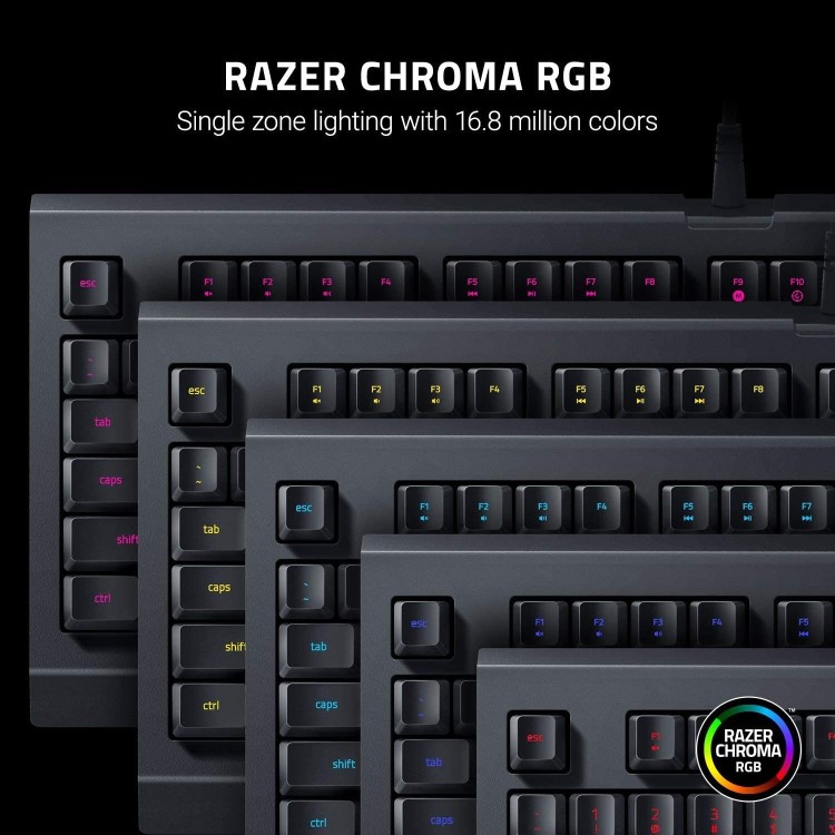 Razer Cynosa Lite Essential RGB Wired Gaming Keyboard Black
