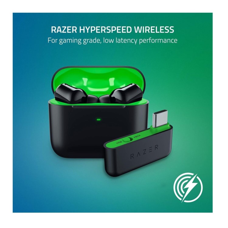 Razer Hammerhead HyperSpeed Wireless Earphones - Black