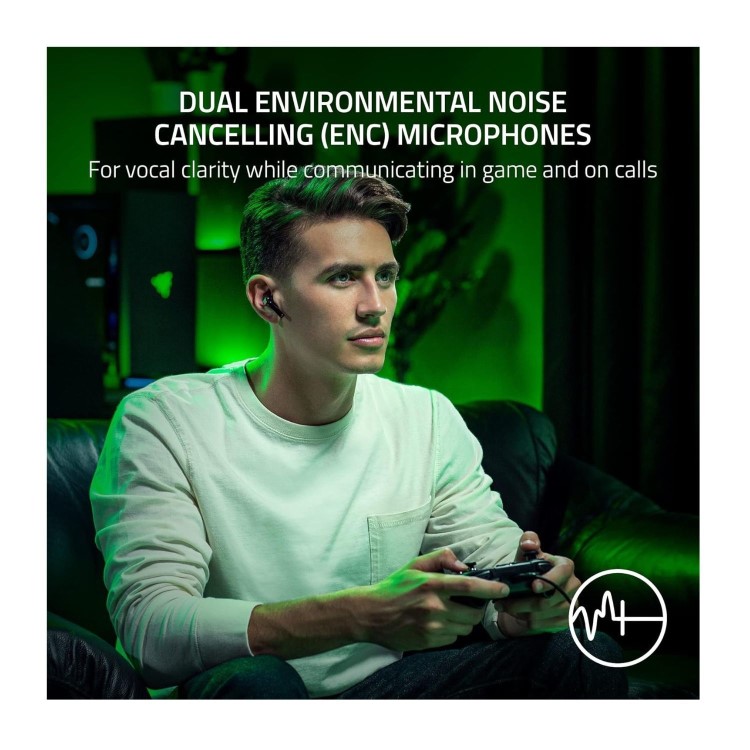 Razer Hammerhead HyperSpeed Wireless Earphones - Black