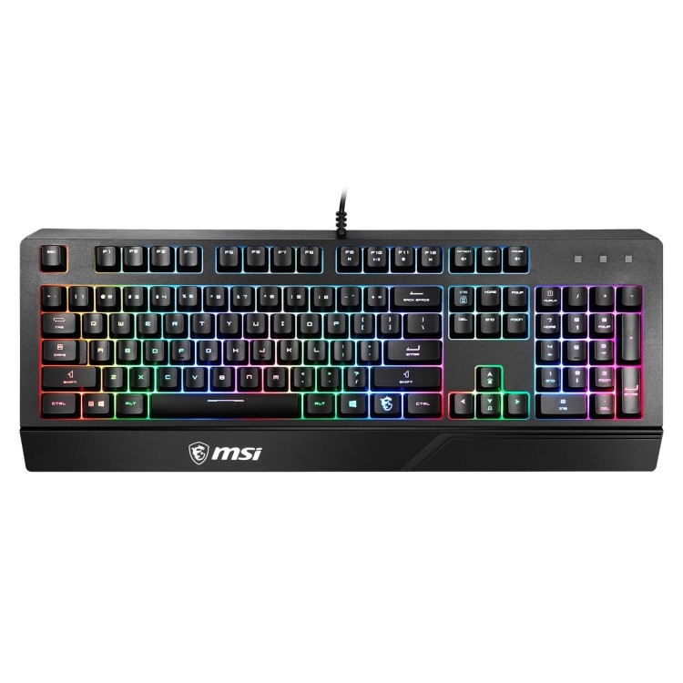 MSI Vigor GK20 RGB Wired Membrane Switch Gaming Keyboard Black