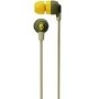 Skullcandy Ink'd+ - Wireless Earphones w/Mic - Moss/Olive/Yellow