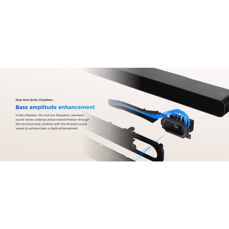 TCL S45H 2.0ch Soundbar with Deep Bass & All-in-One Home Cinema Sound