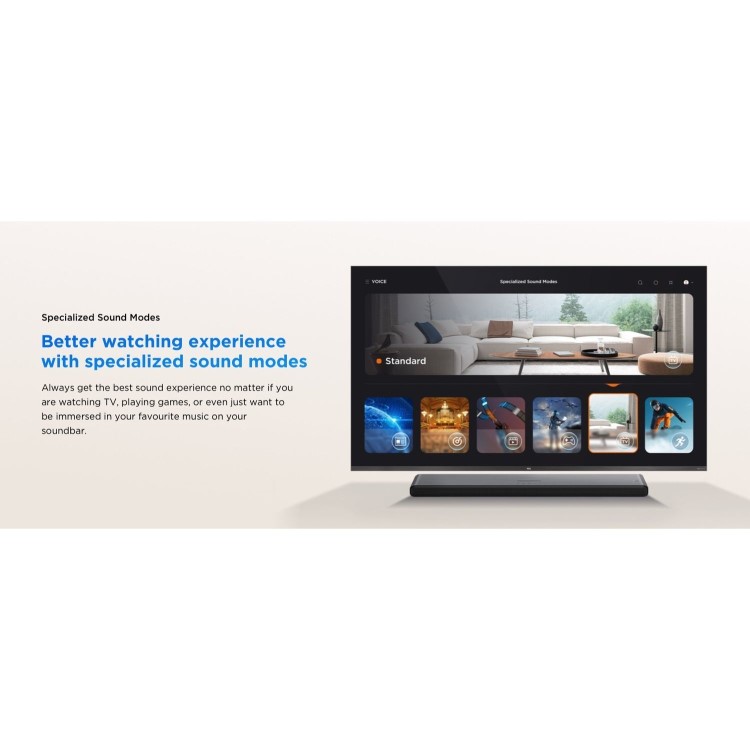 TCL S45H 2.0ch Soundbar with Deep Bass & All-in-One Home Cinema Sound